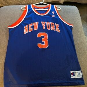 New York Knicks John Stark #3 replica Champion jersey size 48